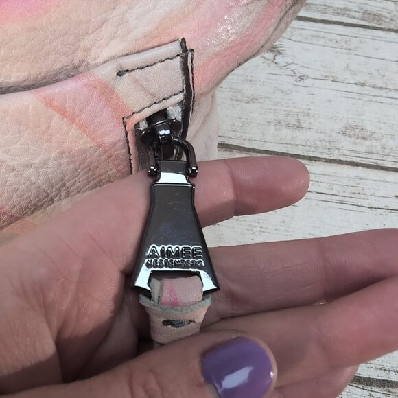 Aimee Kestenberg Convertible Satchel Shoulder Bag in Sahara Print Color Leather - Picture 6 of 11